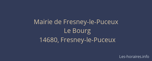 Mairie de Fresney-le-Puceux