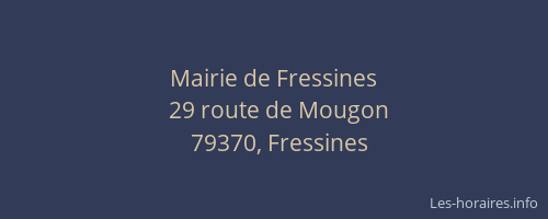 Mairie de Fressines