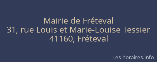 Mairie de Fréteval