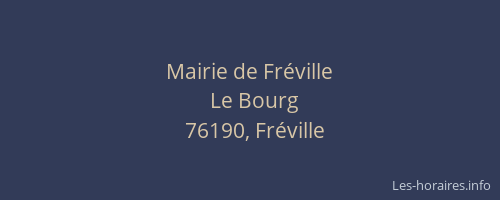 Mairie de Fréville