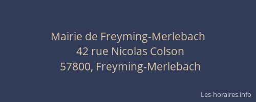 Mairie de Freyming-Merlebach