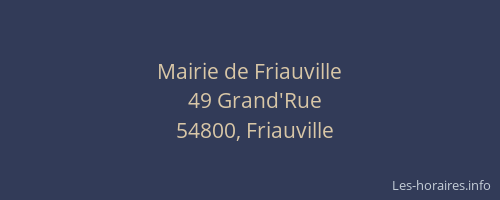 Mairie de Friauville