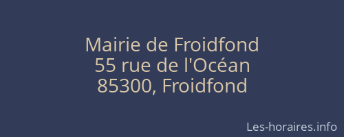 Mairie de Froidfond