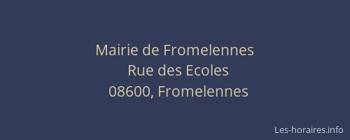 Mairie de Fromelennes