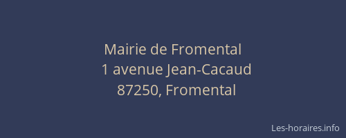 Mairie de Fromental