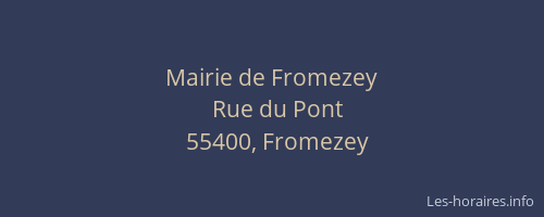 Mairie de Fromezey