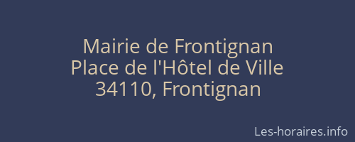 Mairie de Frontignan
