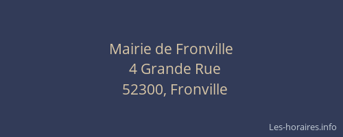 Mairie de Fronville