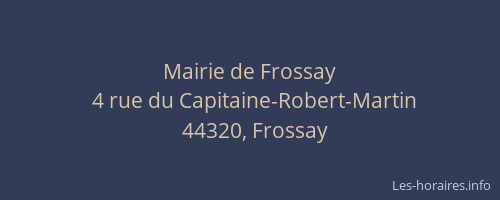 Mairie de Frossay