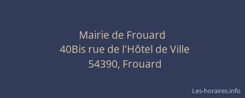 Mairie de Frouard