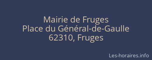 Mairie de Fruges