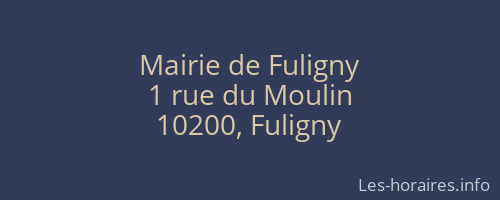 Mairie de Fuligny