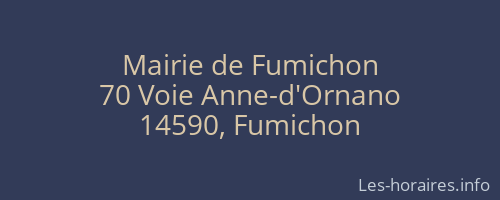Mairie de Fumichon