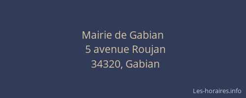 Mairie de Gabian