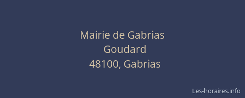 Mairie de Gabrias