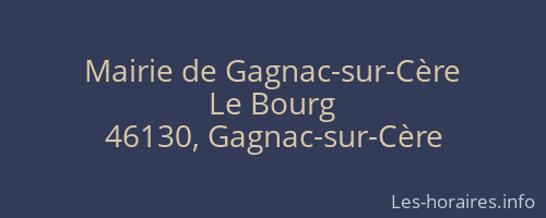Mairie de Gagnac-sur-Cère
