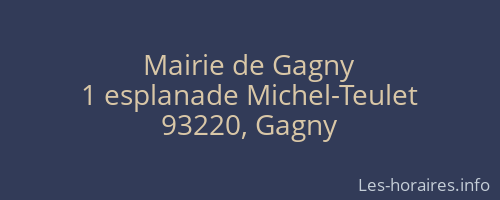 Mairie de Gagny