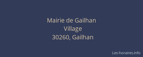 Mairie de Gailhan