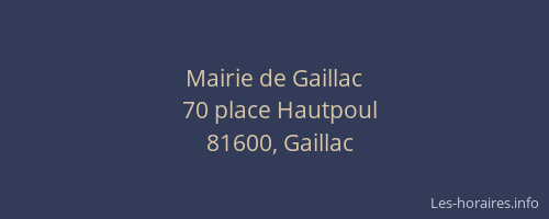 Mairie de Gaillac