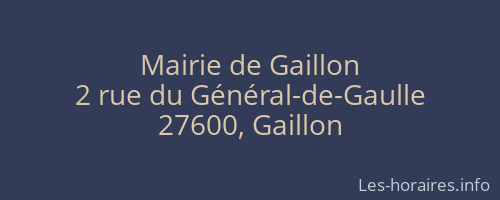 Mairie de Gaillon
