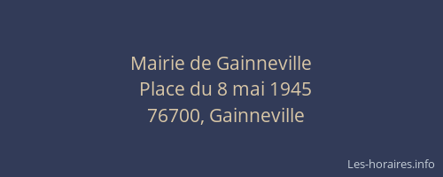 Mairie de Gainneville