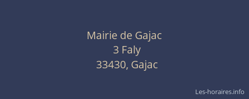 Mairie de Gajac