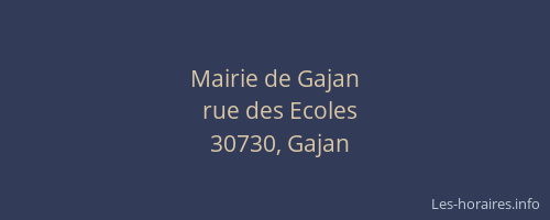 Mairie de Gajan