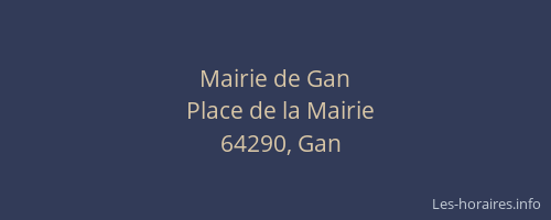Mairie de Gan