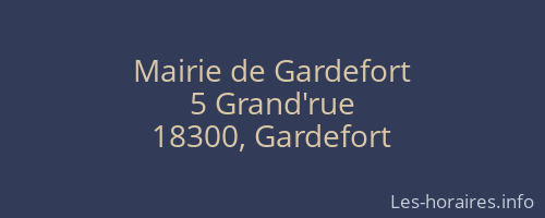 Mairie de Gardefort