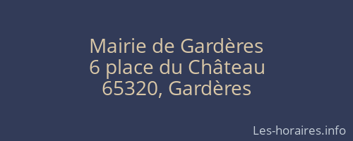 Mairie de Gardères