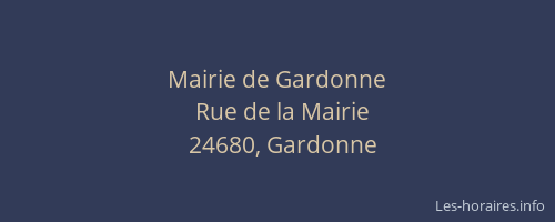 Mairie de Gardonne