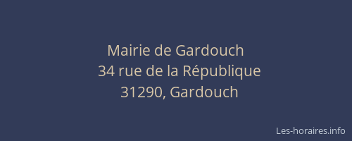 Mairie de Gardouch