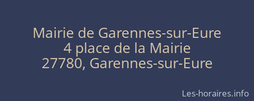 Mairie de Garennes-sur-Eure