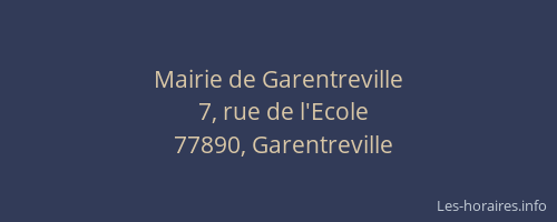 Mairie de Garentreville