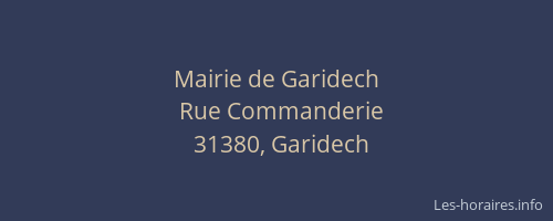 Mairie de Garidech