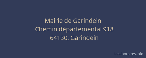 Mairie de Garindein