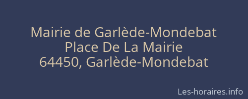 Mairie de Garlède-Mondebat