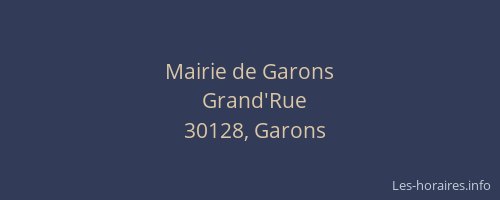 Mairie de Garons