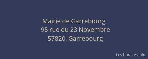 Mairie de Garrebourg