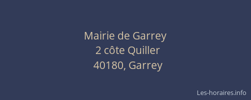 Mairie de Garrey