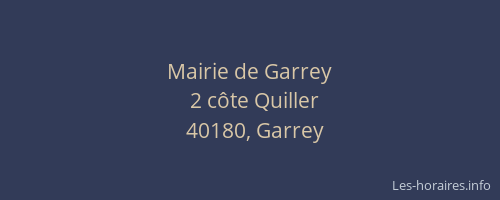 Mairie de Garrey