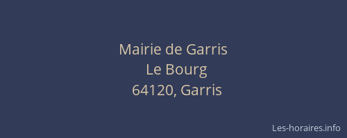 Mairie de Garris