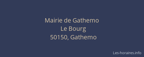 Mairie de Gathemo