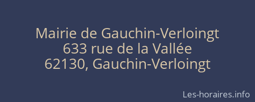 Mairie de Gauchin-Verloingt