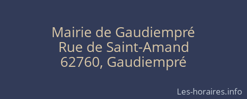 Mairie de Gaudiempré