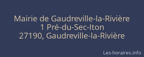 Mairie de Gaudreville-la-Rivière