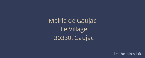 Mairie de Gaujac