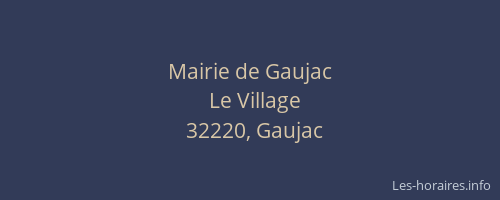 Mairie de Gaujac