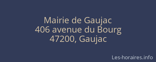Mairie de Gaujac