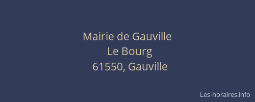 Mairie de Gauville
